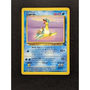 Pokémon TCG Lapras Fossil 25/62 Regular Unlimited Rare Moderatel Played